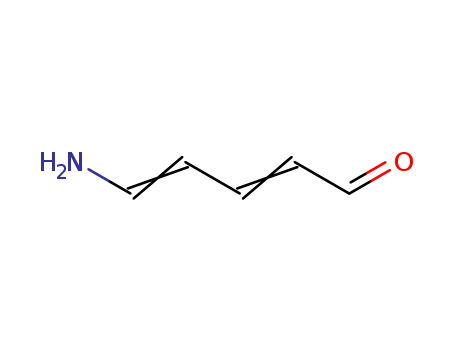 Molecular Structure of 18949-31-0 (2,4-Pentadienal, 5-amino-)