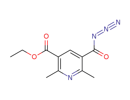 5-ethoxycarbonyl-2,6-dimethyl-3-pyridinecarboxylic acid azide