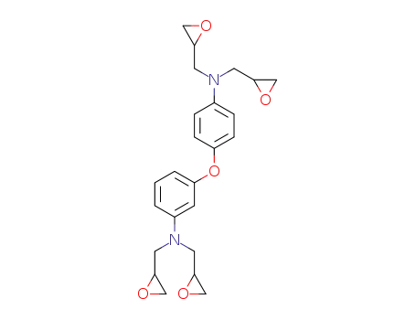 Molecular Structure of 129998-27-2 (Oxiranemethanamine,
N-[3-[4-[bis(oxiranylmethyl)amino]phenoxy]phenyl]-N-(oxiranylmethyl)-)