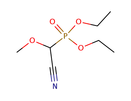 Molecular Structure of 59463-48-8 (Phosphonic acid, (cyanomethoxymethyl)-, diethyl ester)