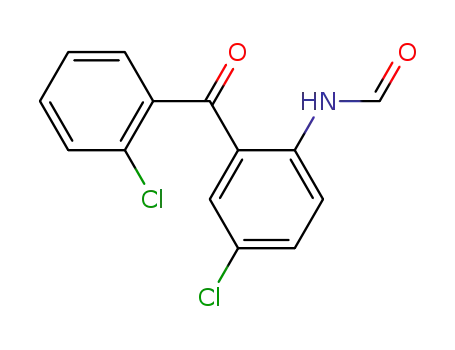 N-[4-chloro-2-(2-chlorobenzoyl)phenyl]formamide