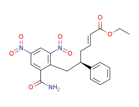 (S,E)-ethyl 6-(2-carbamoyl-4,6-dinitrophenyl)-5-phenylhex-2-enoate