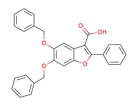 5,6-bis(benzyloxy)-2-phenylbenzofuran-3-carboxylic acid