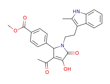 methyl 4-(3-acetyl-4-hydroxy-1-(2-(2-methyl-1H-indol-3-yl)-ethyl)-5-oxo-2,5-dihydro-1H-pyrrol-2-yl)benzoate
