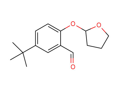 5-tert-butyl-2-(tetrahydrofuran-2-yloxy)benzaldehyde