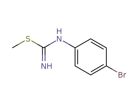 Molecular Structure of 73318-38-4 (Carbamimidothioic acid, (4-bromophenyl)-, methyl ester)