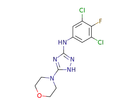 (3,5-dichloro-4-fluorophenyl)-(5-morpholin-4-yl-1H-[1,2,4]triazol-3-yl)amine