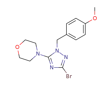 4-[5-bromo-2-(4-methoxybenzyl)-2H-[1,2,4]triazol-3-yl]morpholine
