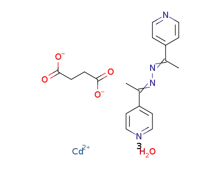 {[Cd(2,5-bis-(4-pyridyl)-3,4-diaza-2,4-hexadiene)(succinate)]·(H2O)3}n