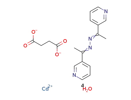 {[Cd(2,5-bis-(3-pyridyl)-3,4-diaza-2,4-hexadiene)(succinate)]·(H2O)4}n