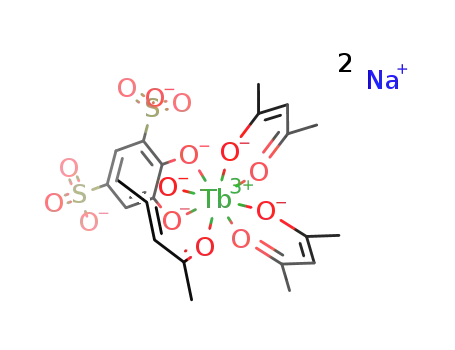Na2Tb(2,4-pentanedione)3(4,5-dihydroxy-1,3-benzenedisulfonic acid(-2H))