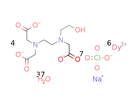 {[Dy5(N-(2-hydroxyethyl)ethylenediamine-N,N',N'-triacetate)4(H2O)10][Dy(H2O)7][Na(H2O)5]}(ClO4)7·(H2O)15