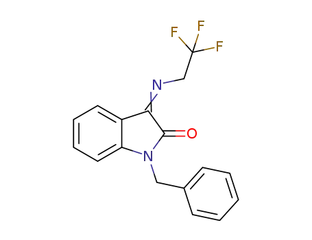 1-benzyl-3-((2,2,2-trifluoroethyl)imino)indolin-2-one