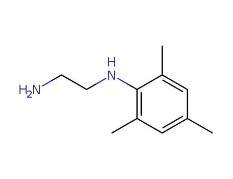 Molecular Structure of 444325-38-6 (1,2-Ethanediamine, N-(2,4,6-trimethylphenyl)-)