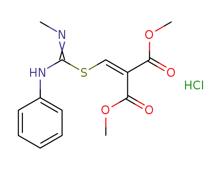 S-[3-methoxy-2-(methoxycarbonyl)-3-oxoprop-1-en-1-yl]-N-methyl-N’-phenylisothiuronium chloride