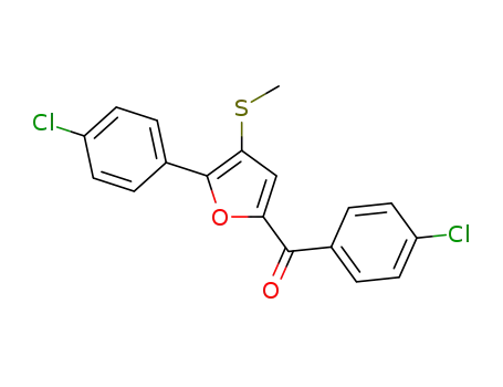 (4-chlorophenyl)(5-(4-chlorophenyl)-4-(methylthio)furan-2-yl)methanone