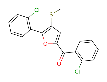 (2-chlorophenyl)(5-(2-chlorophenyl)-4-(methylthio)furan-2-yl)methanone