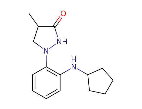1-[2-(cyclopentylamino)phenyl]-4-methyl-3-pyrazolidinone