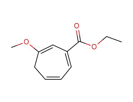 Molecular Structure of 41585-58-4 (1,3,6-Cycloheptatriene-1-carboxylic acid, 6-methoxy-, ethyl ester)