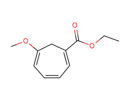 Molecular Structure of 41585-61-9 (1,3,5-Cycloheptatriene-1-carboxylic acid, 6-methoxy-, ethyl ester)