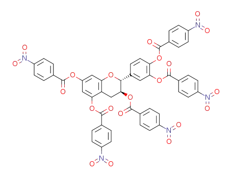 (2R,3S)-3,3',4',5,7-penta-O-(4-nitrobenzoyl)-2-(3',4'-trihydroxyphenyl)chroman-3,5,7-triol
