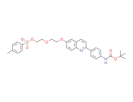 2-(2-((2-(4-((t-Boc)amino)phenyl)quinolin-6-yl)oxy)ethoxy)ethyl 4-methylbenzenesulfonate