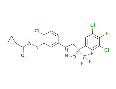 N'-{2-chloro-5-[5-(3,5-dichloro-4-fluorophenyl)-5-trifluoromethyl-4,5-dihydroisoxazol-3-yl]phenyl}cyclopropanecarbohydrazide
