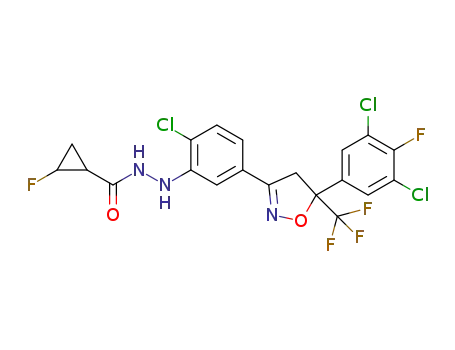 N'-{2-chloro-5-[5-(3,5-dichloro-4-fluorophenyl)-5-trifluoromethyl-4,5-dihydroisoxazol-3-yl]phenyl}-2-fluorocyclopropanecarbohydrazide