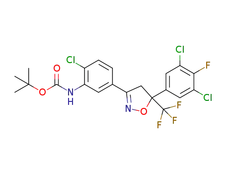 tert-butyl N-{2-chloro-5-[5-(3,5-dichloro-4-fluorophenyl)-5-trifluoromethyl-4,5-dihydroisoxazol-3-yl]phenyl}carbamate