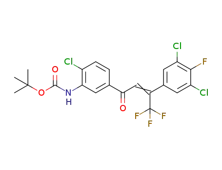 tert-butyl N-{2-chloro-5-[3-(3,5-dichloro-4-fluorophenyl)-4,4,4-trifluoro-2-butenoyl]phenyl}carbamate