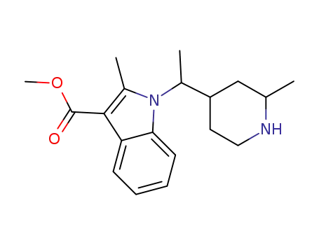 methyl 2-methyl-1-(1-(2-methylpiperidin-4-yl)ethyl)-1H-indole-3-carboxylate