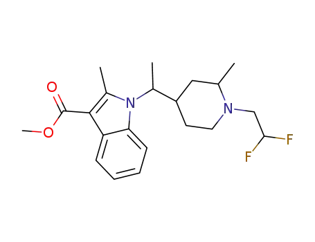 1-(1-(1-(2,2-difluoroethyl)-2-methylpiperidin-4-yl)ethyl)-2-methyl-1H-indole-3-carboxylate