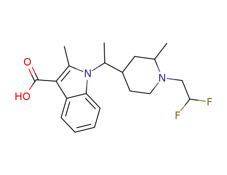 1-(1-(1-(2,2-difluoroethyl)-2-methylpiperidin-4-yl)ethyl)-2-methyl-1H-indole-3-carboxylic acid