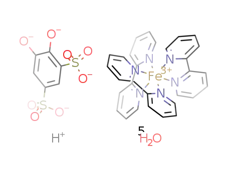 Fe(2,2'-bipyridine)3·4,5-dihydroxy-1,3-benzenedisulfonate·5H2O