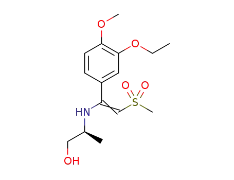 (1S)-Ν-(1-methyl-1-hydroxymethylmethyl)-1-(3-ethoxy-4-methoxyphenyl)-2-methanesulfonyl-vinylamine