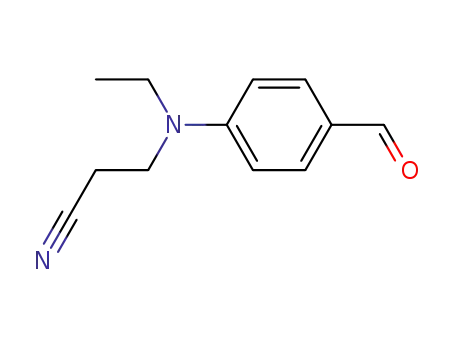 Molecular Structure of 27914-15-4 (4-(N-Ethyl-2-cyanoethylamino)benzaldehyde)