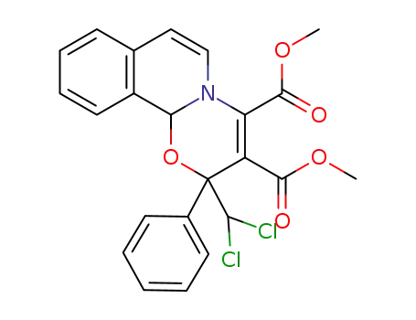 dimethyl 2-(dichloromethyl)-2-phenyl-2H,11bH-[1,3]oxazino[2,3-a]isoquinoline-3,4-dicarboxylate