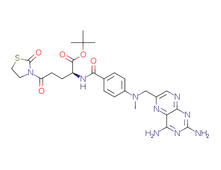 tert-butyl (S)-2-(4-(((2,4-diaminopteridin-6-yl)methyl)(methyl)amino)benzamido)-5-oxo-5-(2-oxothiazolidin-3-yl)pentanoate