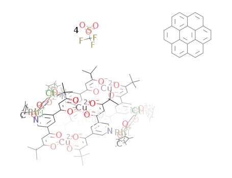 C128H152Cl4Cu4N4O24Rh4(4+)*4CF3O3S(1-)*C24H12