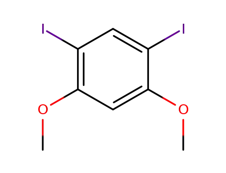 Molecular Structure of 51560-17-9 (Benzene, 1,5-diiodo-2,4-dimethoxy-)