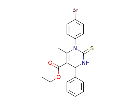 ethyl 1-(4-bromophenyl)-6-methyl-4-phenyl-2-thioxo-1,2,3,4-tetrahydropyrimidine-5-carboxylate