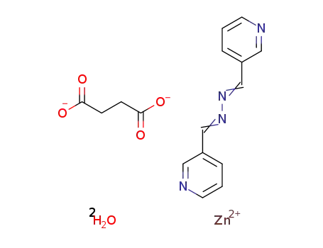 {[Zn(succinate)(1,4-bis(3-pyridyl)-2,3-diaza-1,3-butadiene)]·(H2O)2}n