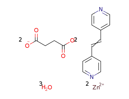 {[Zn(succinate)(1,2-bis(4-pyridyl)ethylene)]2·(H2O)3}n