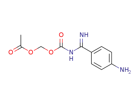 ((((4-aminophenyl)(imino)methyl)carbamoyl)oxy)methyl acetate