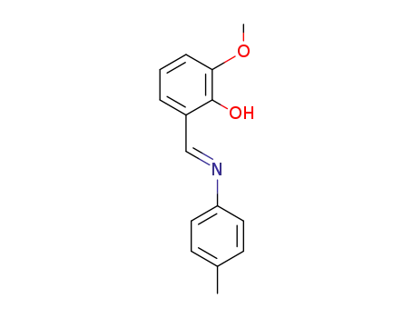 Molecular Structure of 20772-64-9 (Phenol, 2-methoxy-6-[[(4-methylphenyl)imino]methyl]-)