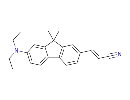 (E)-3-(7-(diethylamino)-9,9-dimethyl-9H-fluoren-2-yl)acrylonitrile