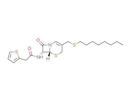 N-((6R,7R)-3-((octylthio)methyl)-8-oxo-5-thia-1-azabicyclo[4.2.0]oct-2-en-7-yl)-2-(thiophen-2-yl)acetamide