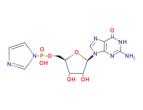 Molecular Structure of 69281-33-0 (guanosine 5'-phosphoimidazolide)