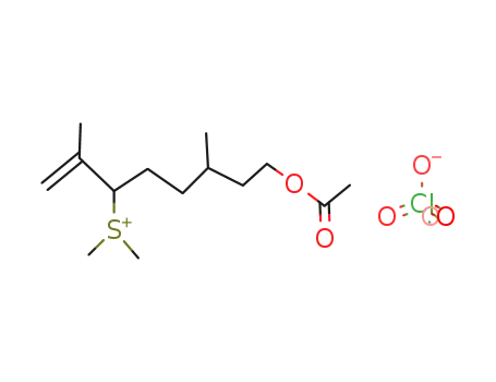 (6-acetoxy-1-isopropenyl-4-methylhexyl)dimethylsulfonium perchlorate