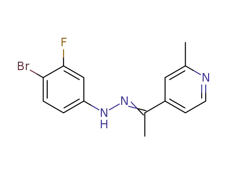 4-(1-(2-(4-bromo-3-fluorophenyl)hydrazineylidene)ethyl)-2-methylpyridine